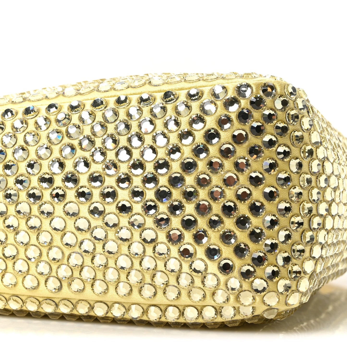 Satin Crystal Triangle Pouch Ananas