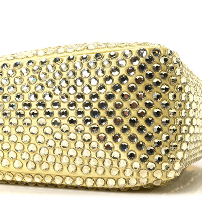 Satin Crystal Triangle Pouch Ananas