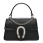 Dollar Calfskin Crystal Mini Dionysus Top Handle Bag Black Crystal
