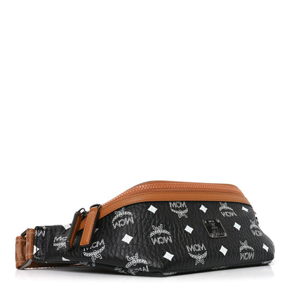 Visetos Small Fusten Belt Bag Black Cognac