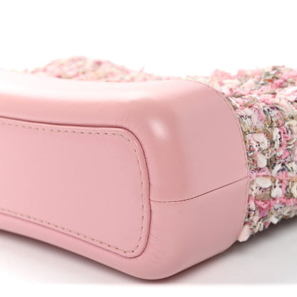 Tweed Calfskin Small Gabrielle Hobo Light Pink