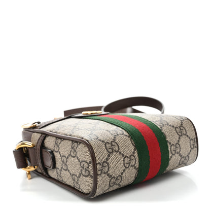 GG Supreme Monogram Web Mini Ophidia Messenger Brown