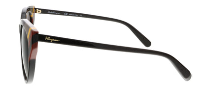Salvatore Ferragamo Dark Brown Round SF883SA 208 Sunglasses