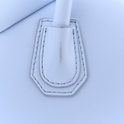 Shiny Lord Calfskin Mini Antigona Baby Blue