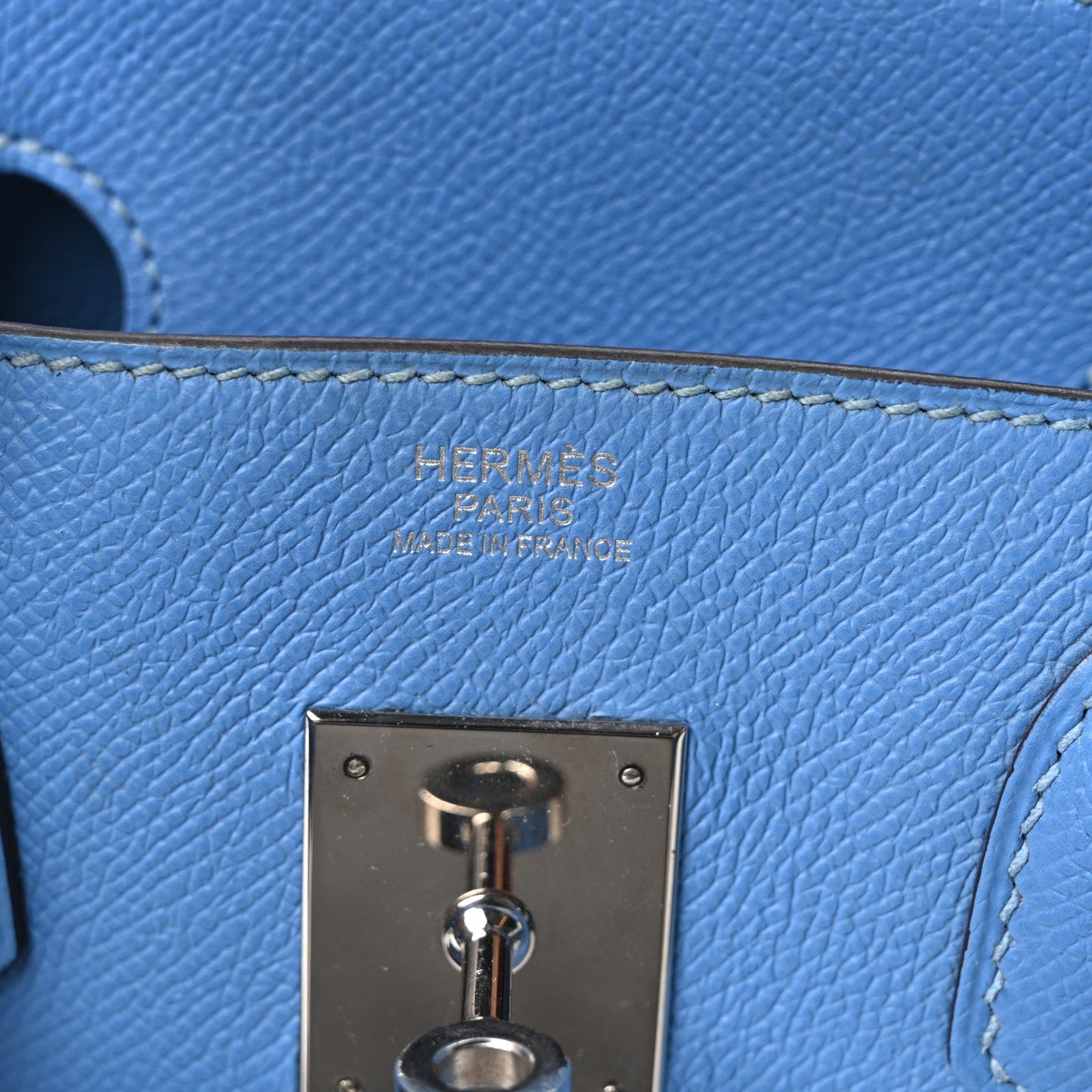 Epsom BIRKIN 30 Bleu Zanzibar