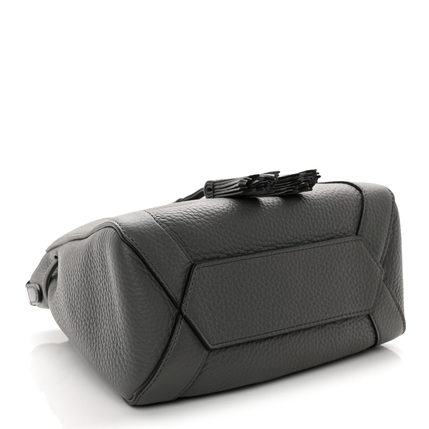Heavy Grain Calfskin Mini Millie Charcoal