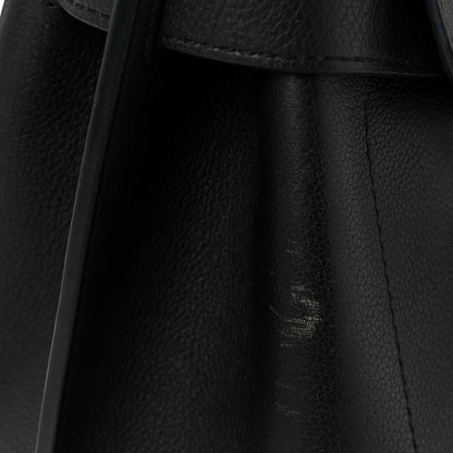 Soft Calfskin My Lockme Top Handle Black