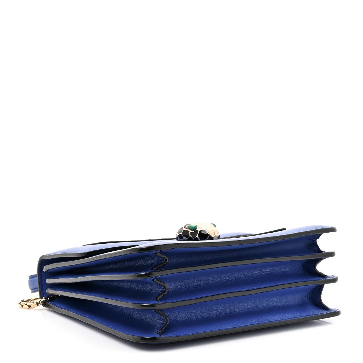 Calfskin Serpenti Forever Top Handle Blue