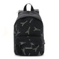 Canvas Crystal Embellished Eiffel Tower Explorer Backpack S Black
