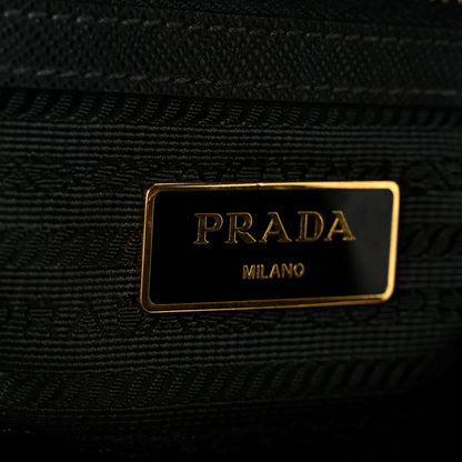 Saffiano Small Galleria Double Zip Tote Black