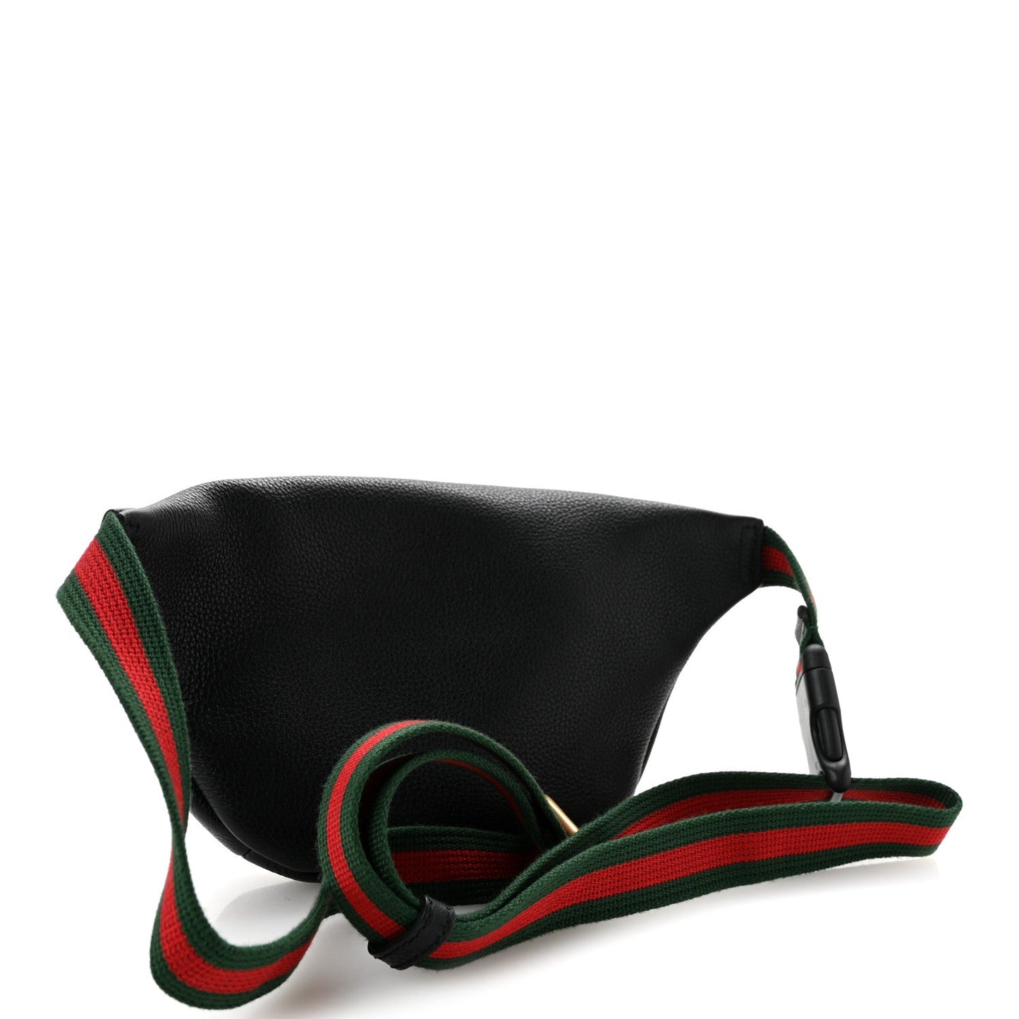 Grained Calfskin Small Logo Belt Bag Black