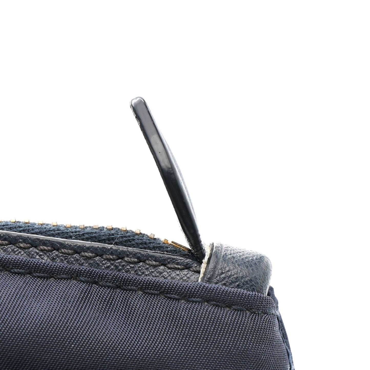 Tessuto Nylon Saffiano Shopping Tote Navy