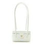 Shiny Caviar Preppy Coco Long Vanity With Strap Light Blue