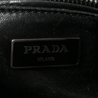 Glace Calf Twin Pocket Tote Black