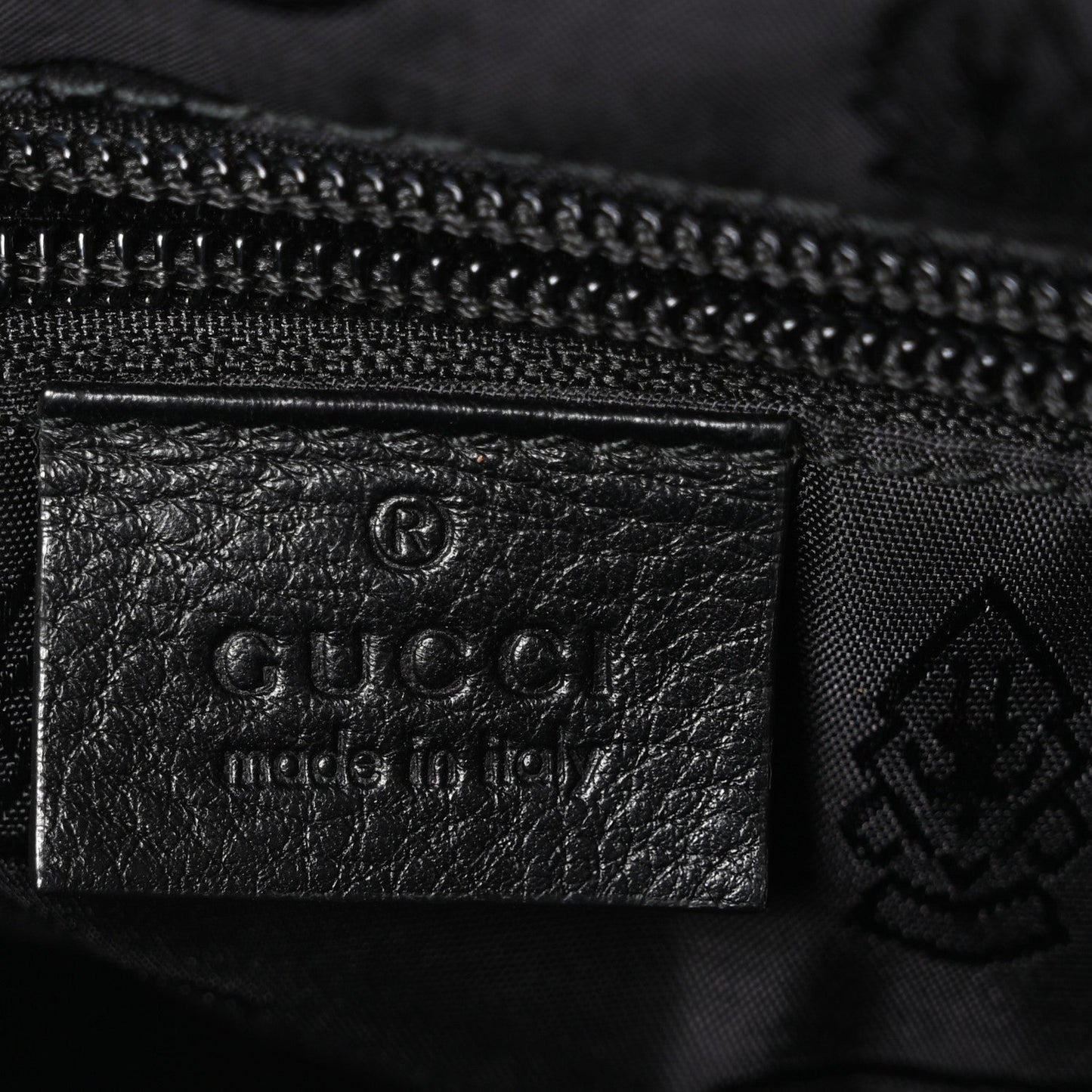 Guccissima Flat Messenger Bag Black