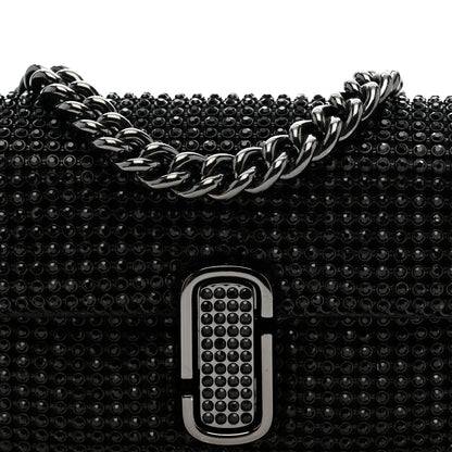 The Rhinestone J Marc Mini Shoulder Bag Black