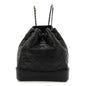 Aged Calfskin Quilted Small Gabrielle Backpack Black