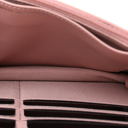 Caviar Quilted Wallet on Chain WOC Light Pink