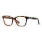 Gucci Eyeglasses Square Full Rim, Havana Frame and Clear Demo Lenses Lens GG0420O002