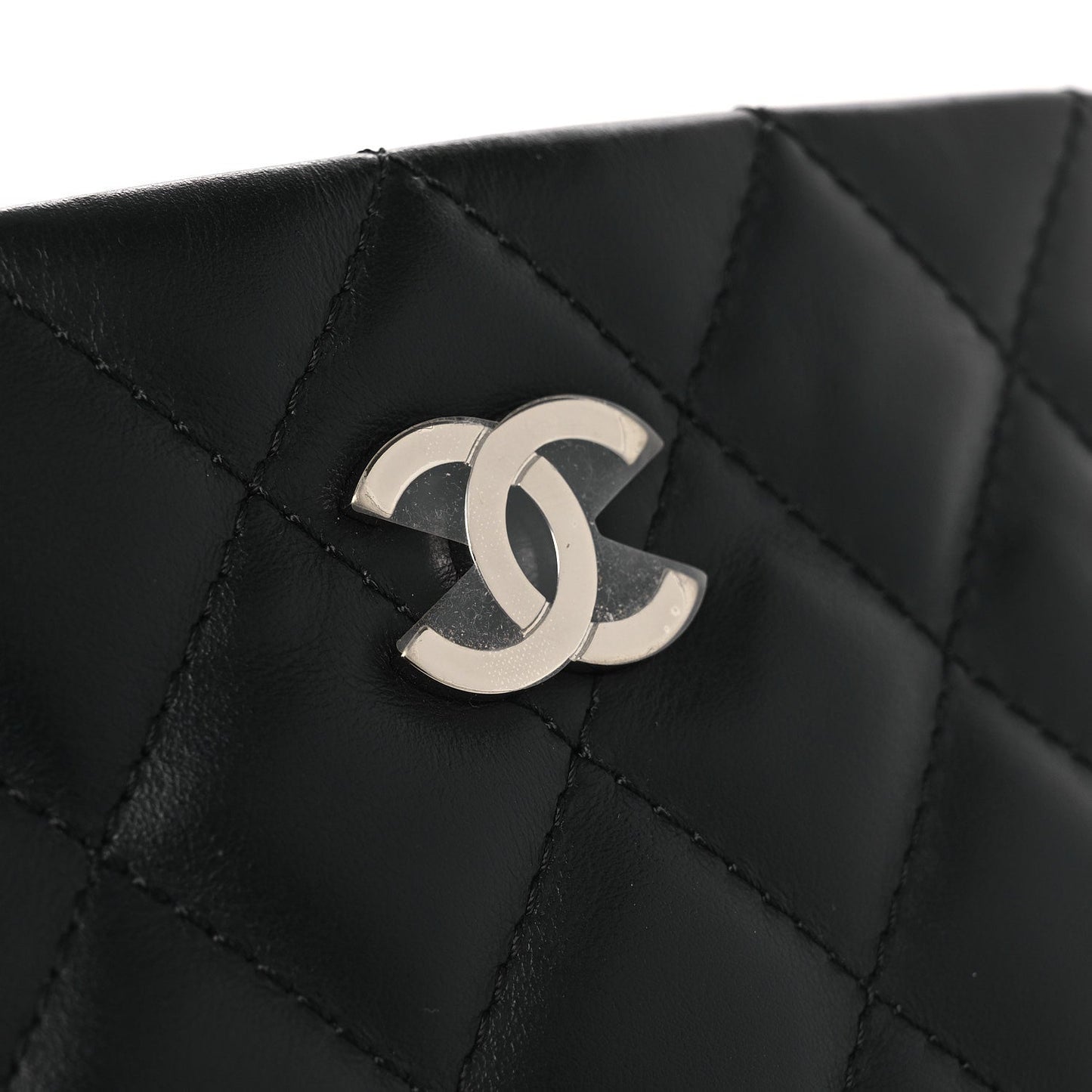 Lambskin Quilted Uniform Crossbody Bag Black