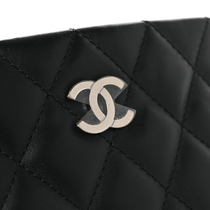 Lambskin Quilted Uniform Crossbody Bag Black