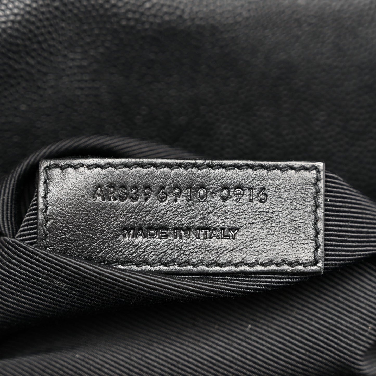 Grain De Poudre Matelasse Chevron Large Monogram Satchel Black