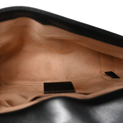 Calfskin Matelasse Mini GG Marmont Shoulder Bag Black