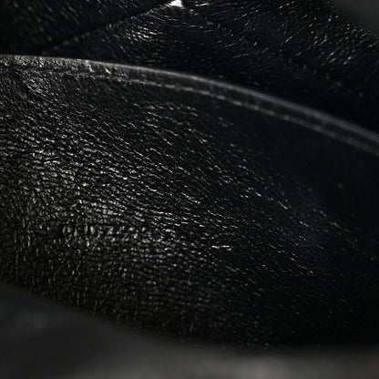 Grained Lambskin Cassandre Envelope Pouch Black