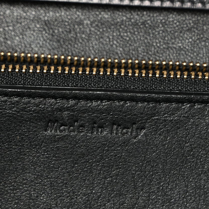 Box Calfskin Medium Classic Box Flap Bag Black