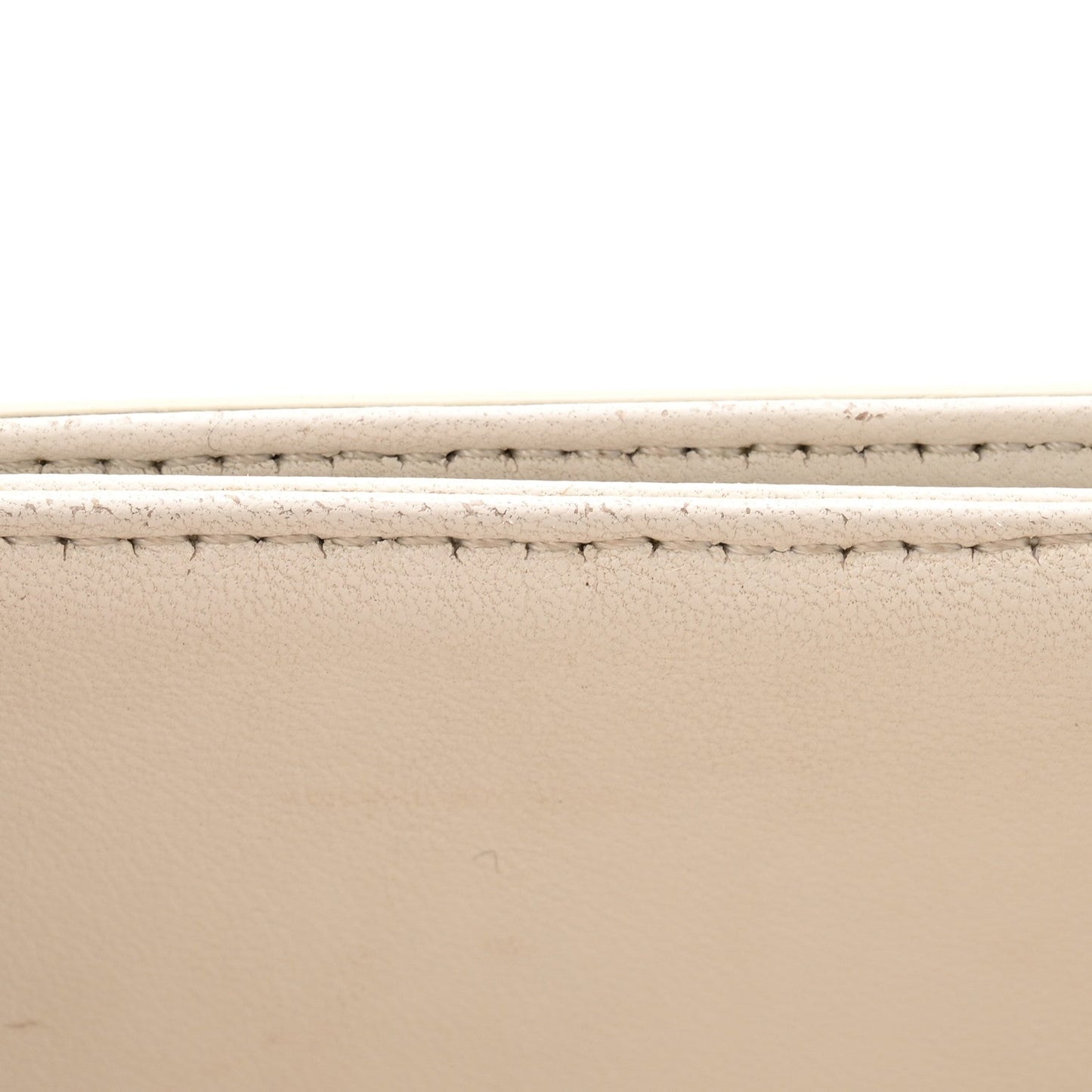 Shiny Calfskin Teen Triomphe Arctic White