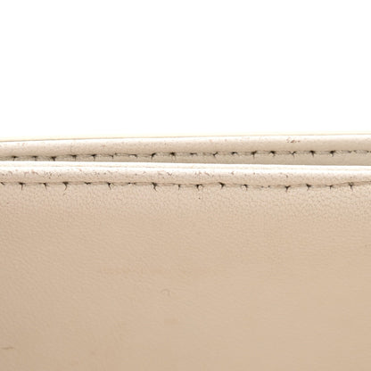 Shiny Calfskin Teen Triomphe Arctic White
