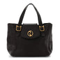 Pebbled Calfskin Medium 1973 Tote Dark Brown