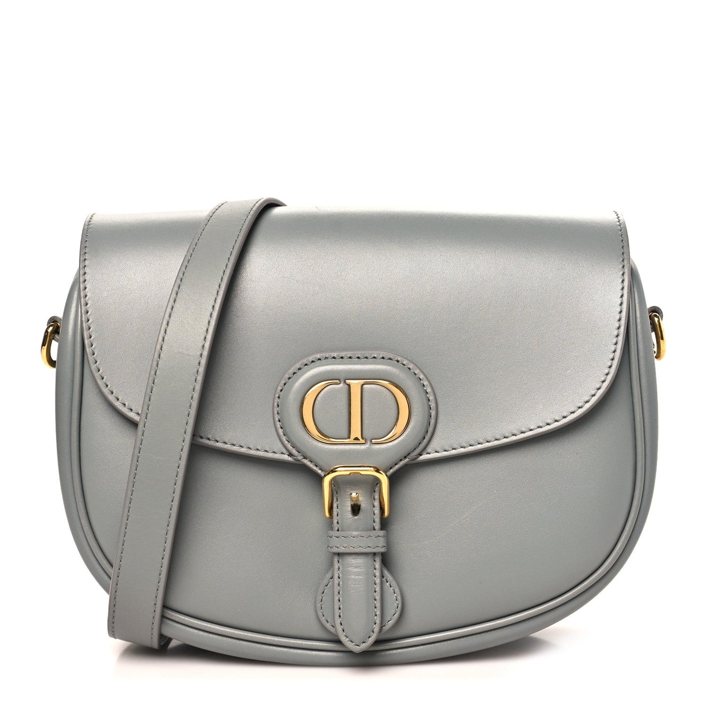 Box Calfskin Medium Bobby Flap Gray
