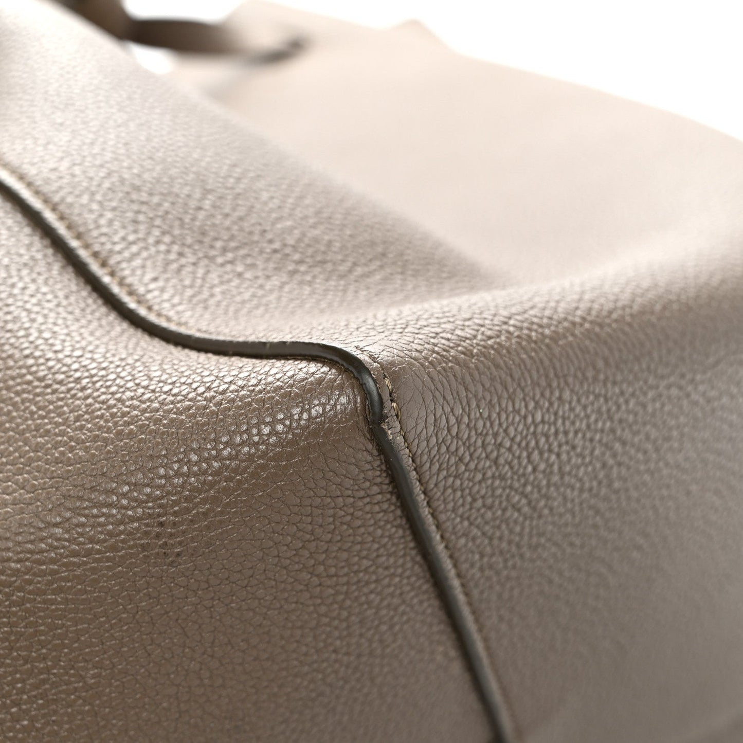 Soft Grained Calfskin Small Belt Cabas Phantom Taupe