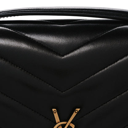 Lambskin Chevron Quilted Large LouLou Black
