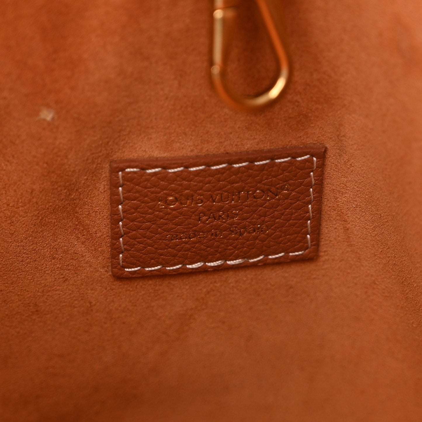 Grained Calfskin Low Key Hobo PM Cognac