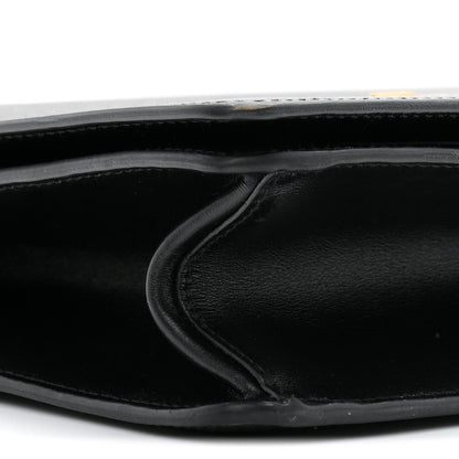 Saffiano Chain Shoulder Bag Black