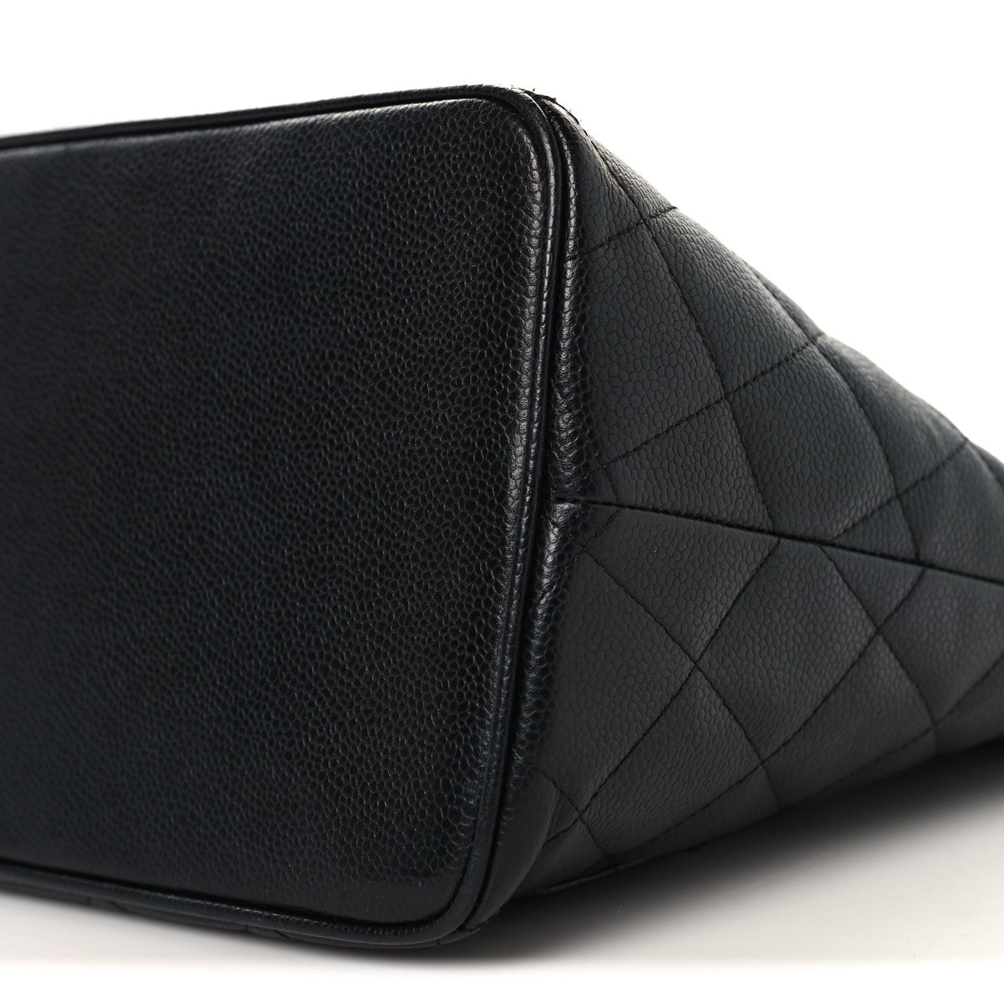 Caviar Quilted Medallion Tote Black