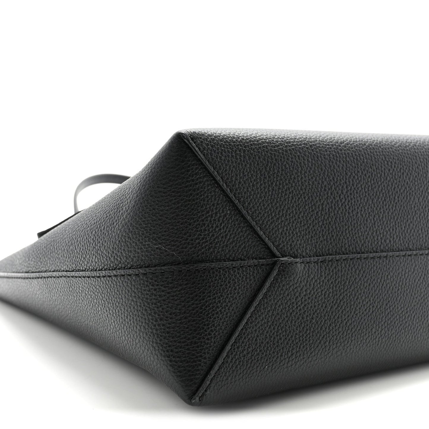 Grained Calfskin Mini Himmel Shopper Tote Black