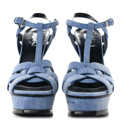 Denim Tribute 105 Platform Sandals 39.5 Blue