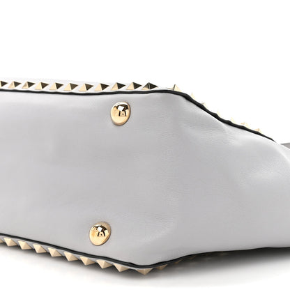 Vitello Small Rockstud Tote Grey