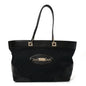 Monogram Large Punch Tote Black