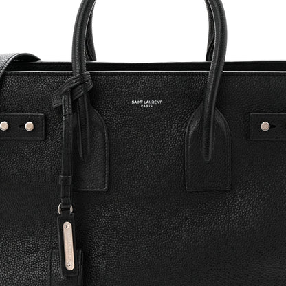 Grained Calfskin Small Supple Sac De Jour Black