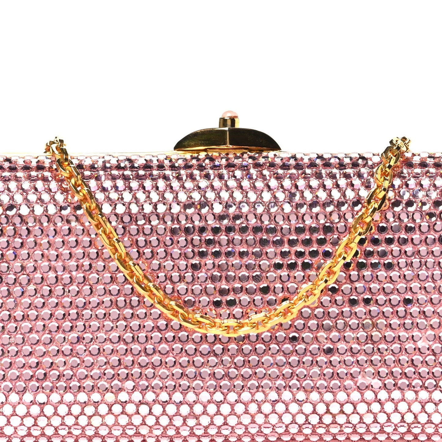 Swarovski Crystal Minaudiere Clutch Pink