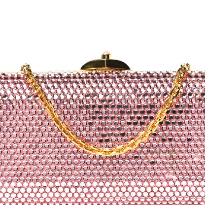 Swarovski Crystal Minaudiere Clutch Pink