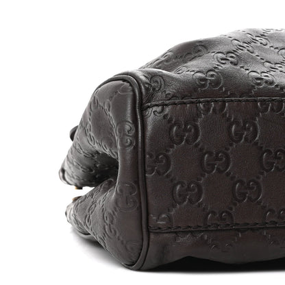 Guccissima Medium Sukey Tote Chocolate
