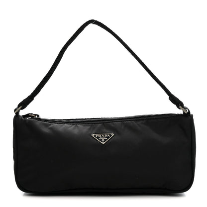 Tessuto Nylon Pochette Bag Black