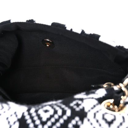 Cashmere Knit Coco Neige Flap Black White