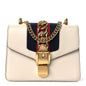 Calfskin Mini Sylvie Chain Shoulder Bag White