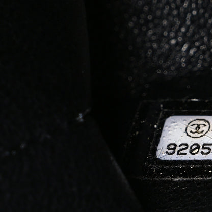 Caviar Jumbo Single Flap Black